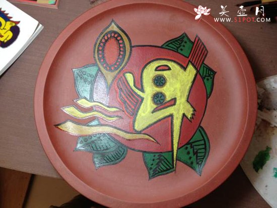 紫砂壶图片：紫砂挂盘 - 美壶网