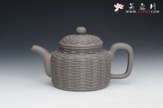 紫砂壶图片：竹编 - 美壶网