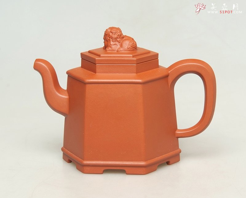 紫砂壶图片：六方醒狮 - 美壶网