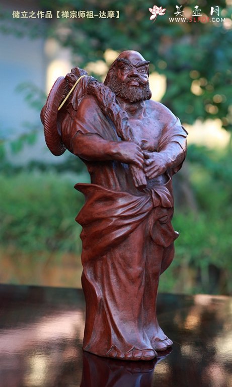 紫砂壶图片：禅宗师祖——达摩 - 美壶网