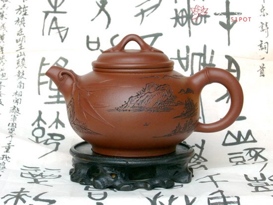 紫砂壶图片：圣竹如意07全手工优秀奖 - 美壶网