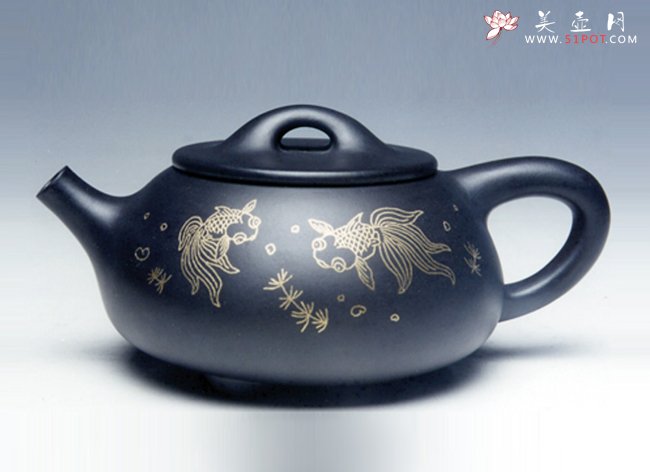 紫砂壶图片：金玉石瓢 350CC - 美壶网