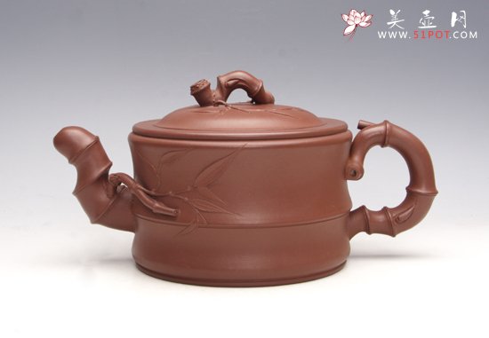 紫砂壶图片：大一段竹 - 美壶网