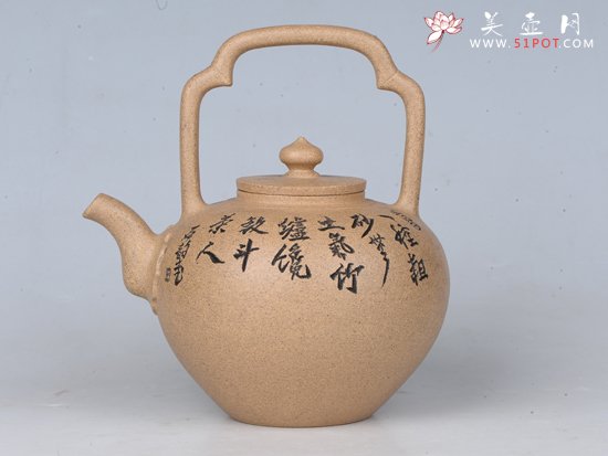 紫砂壶图片：吴径提梁 - 美壶网