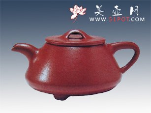 紫砂壶图片：朱泥石瓢 - 美壶网