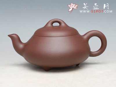 紫砂壶图片：汉棠石瓢（大） - 美壶网