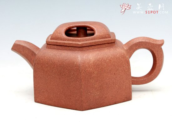 紫砂壶图片：六方牛盖 - 美壶网