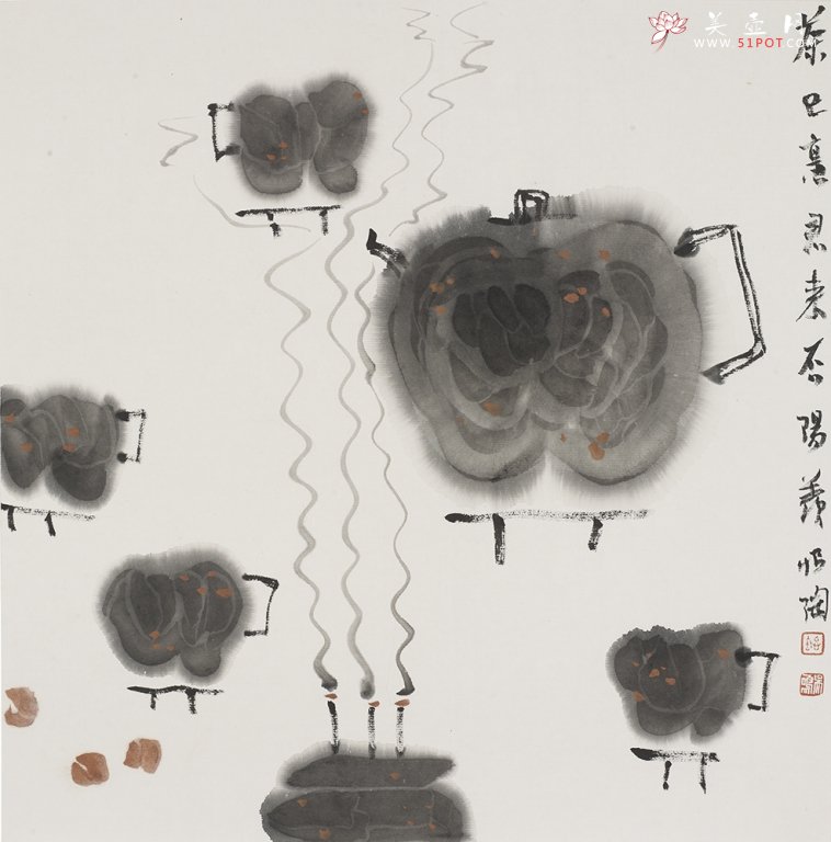 紫砂壶图片：茶已烹 君来 - 美壶网