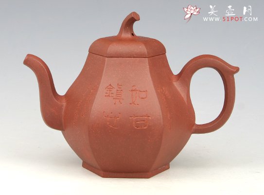 紫砂壶图片：六方思亭壶 - 美壶网