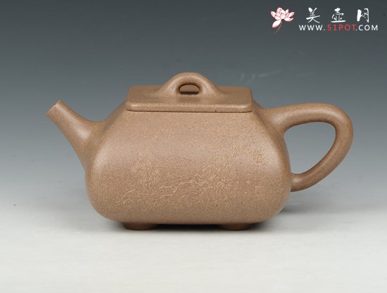 紫砂壶图片：混四方石瓢 - 美壶网