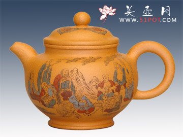 紫砂壶图片：十八罗汉 - 美壶网