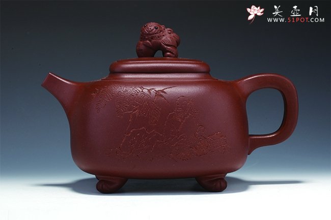 紫砂壶图片：四方宝鼎 - 美壶网