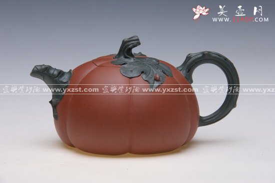 紫砂壶图片：手工双色南瓜 - 美壶网