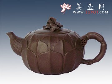 紫砂壶图片：荷花莲藕 - 美壶网