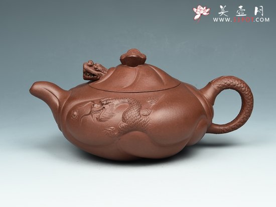紫砂壶图片：鱼化龙壶 - 美壶网