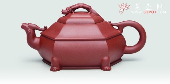 紫砂壶图片：六方螭龙 - 美壶网