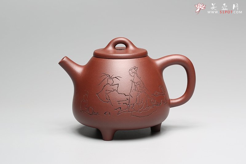 紫砂壶图片：高子冶石瓢 天津美术学院杨沛璋教授书画 - 美壶网