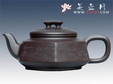 紫砂壶图片：桥鼎方圆 - 美壶网