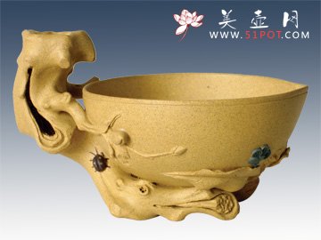 紫砂壶图片：小圣思桃杯 - 美壶网