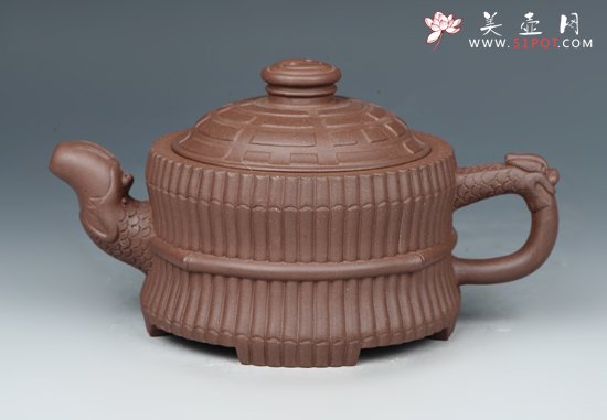 紫砂壶图片：龙头一捆竹 - 美壶网