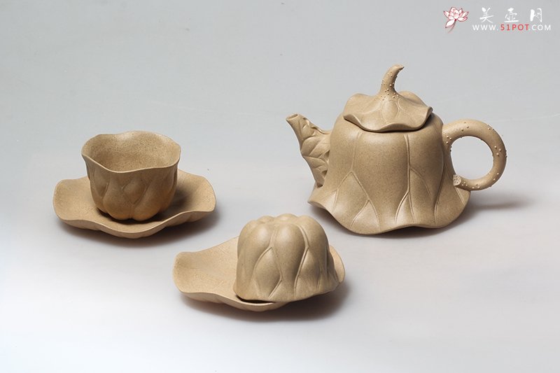 紫砂壶图片：荷钟套壶 - 美壶网