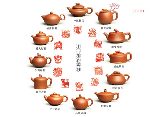 紫砂壶图片：十二生肖系列 - 美壶网