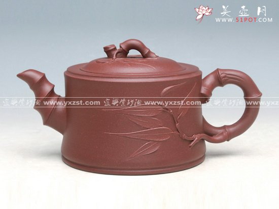 紫砂壶图片：阳春三月  洪美华全手工制作 - 美壶网