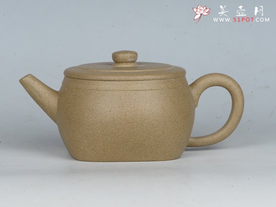 紫砂壶图片：天地方圆   泥料：本山绿泥 - 美壶网