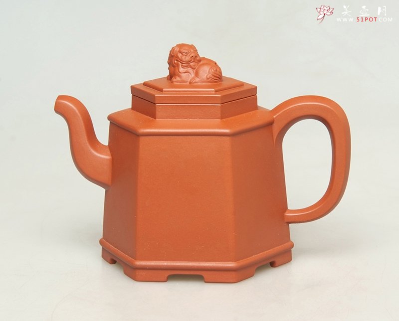 紫砂壶图片：六方醒狮 - 美壶网