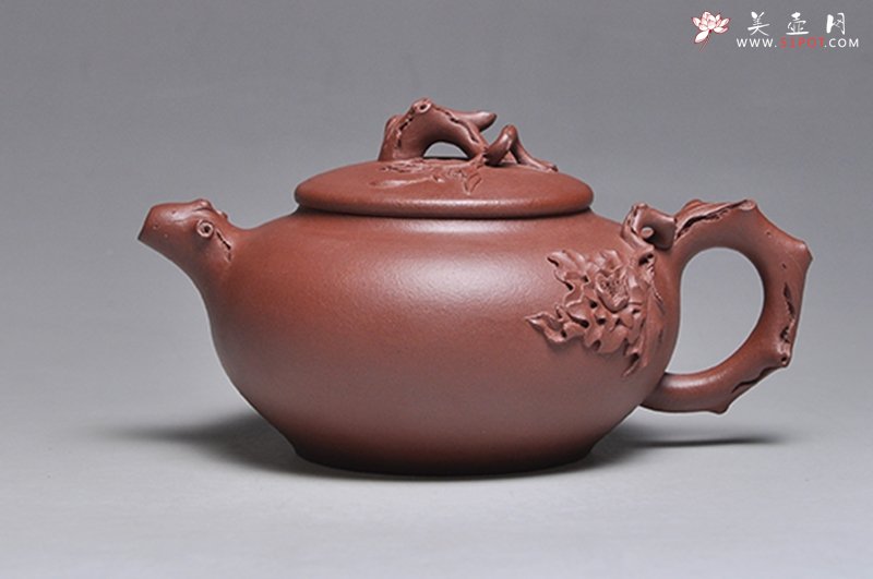 紫砂壶图片：牡丹之歌 - 美壶网