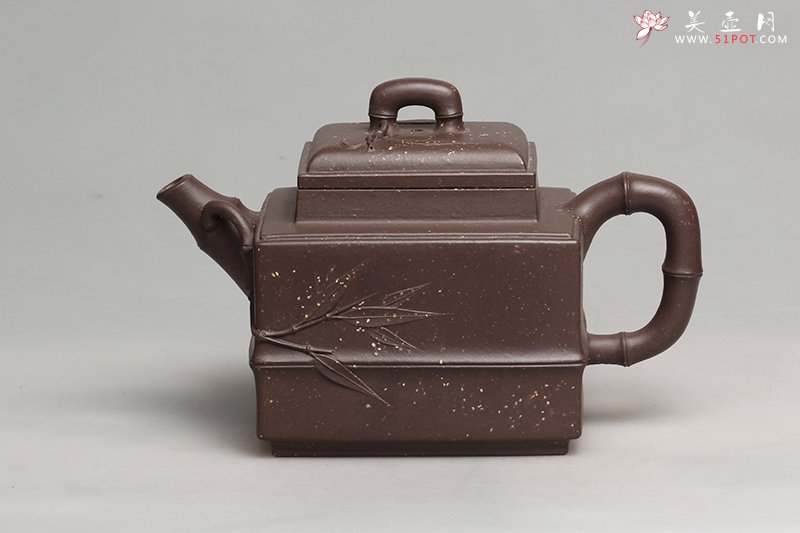 紫砂壶图片：长方竹节 - 美壶网
