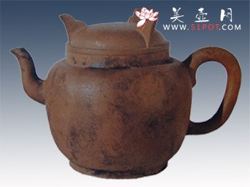 紫砂壶图片：鼎足盖圆壶 - 美壶网