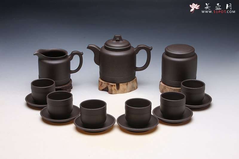 紫砂壶图片：十五件至乐茶具 - 美壶网