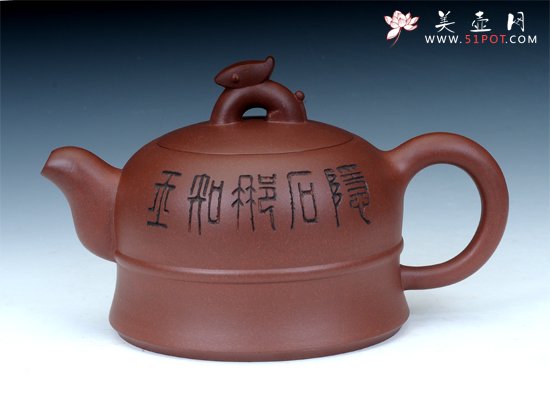 紫砂壶图片：璞玉遇金 - 美壶网