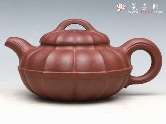 紫砂壶图片：线圆宝菱 底槽清 - 美壶网