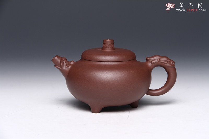 紫砂壶图片：龙头三足 - 美壶网