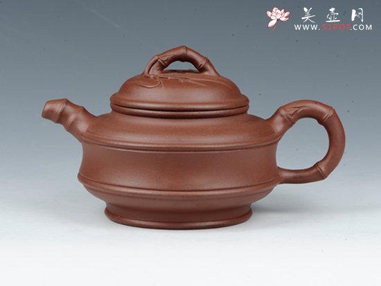 紫砂壶图片：双线竹鼓 - 美壶网