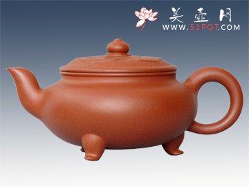 紫砂壶图片：三足如意 - 美壶网
