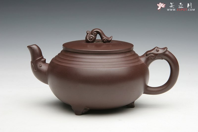 紫砂壶图片：双龙如意 - 美壶网
