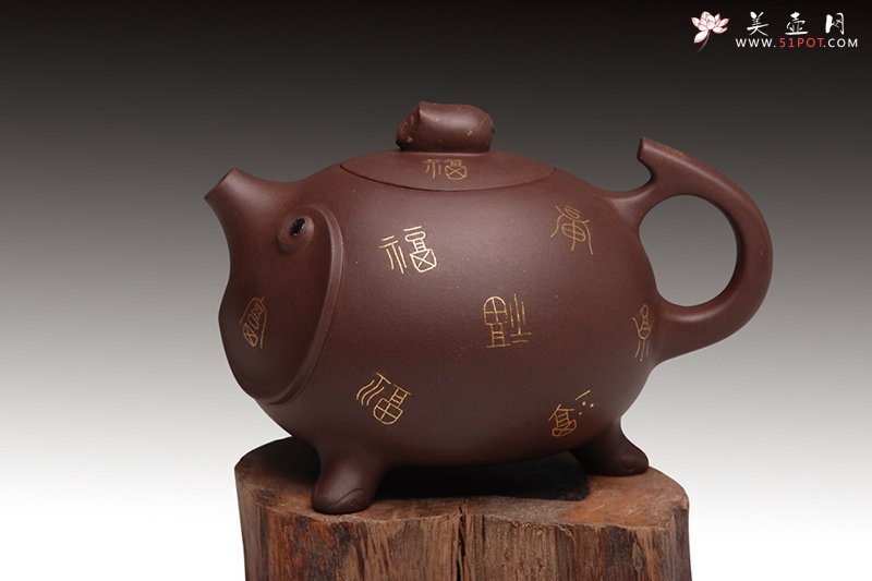 紫砂壶图片：金猪兆丰 - 美壶网