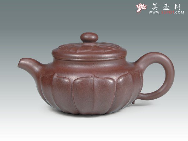 紫砂壶图片：仿古菱花 - 美壶网