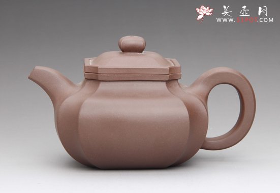 紫砂壶图片：四方抽角 - 美壶网