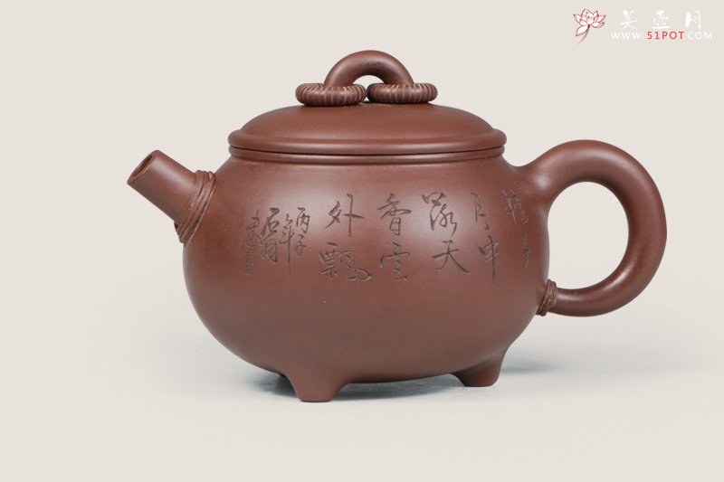 紫砂壶图片：福圆三足 - 美壶网