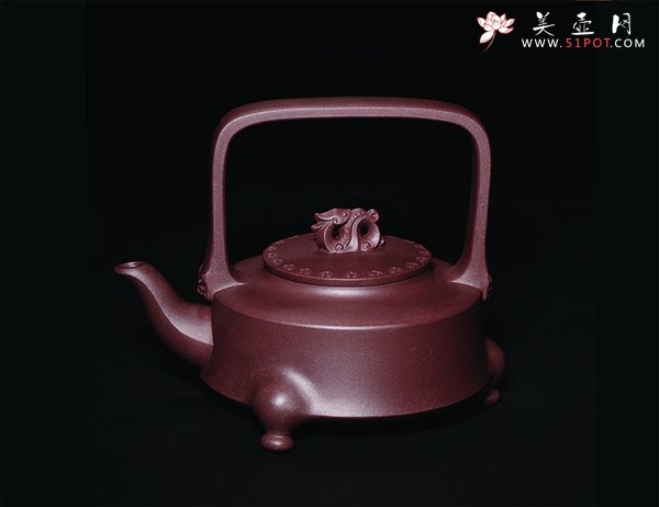 紫砂壶图片：龙行天下提梁 - 美壶网