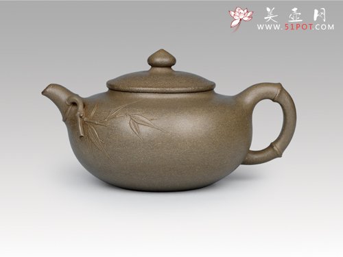紫砂壶图片：田园情趣―竹 - 美壶网