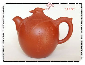 紫砂壶图片：鸳鸯对壶谭泉海铭 - 美壶网