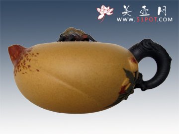 紫砂壶图片：桃趣 - 美壶网
