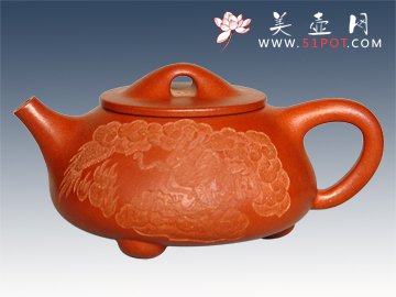 紫砂壶图片：云龙石瓢 - 美壶网