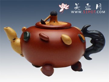 紫砂壶图片：百果 - 美壶网