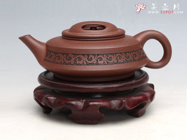 紫砂壶图片：牛盖壶 - 美壶网